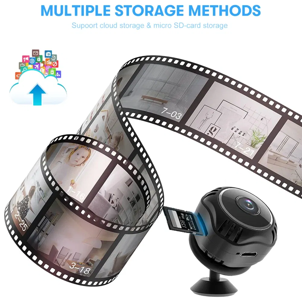 Sensor Size: 1/3" - X5S 1080P IP Camera Voice Recorder Remote Control Wireless Security Video Camcorders Night Vision Mini Security Wifi Camera
