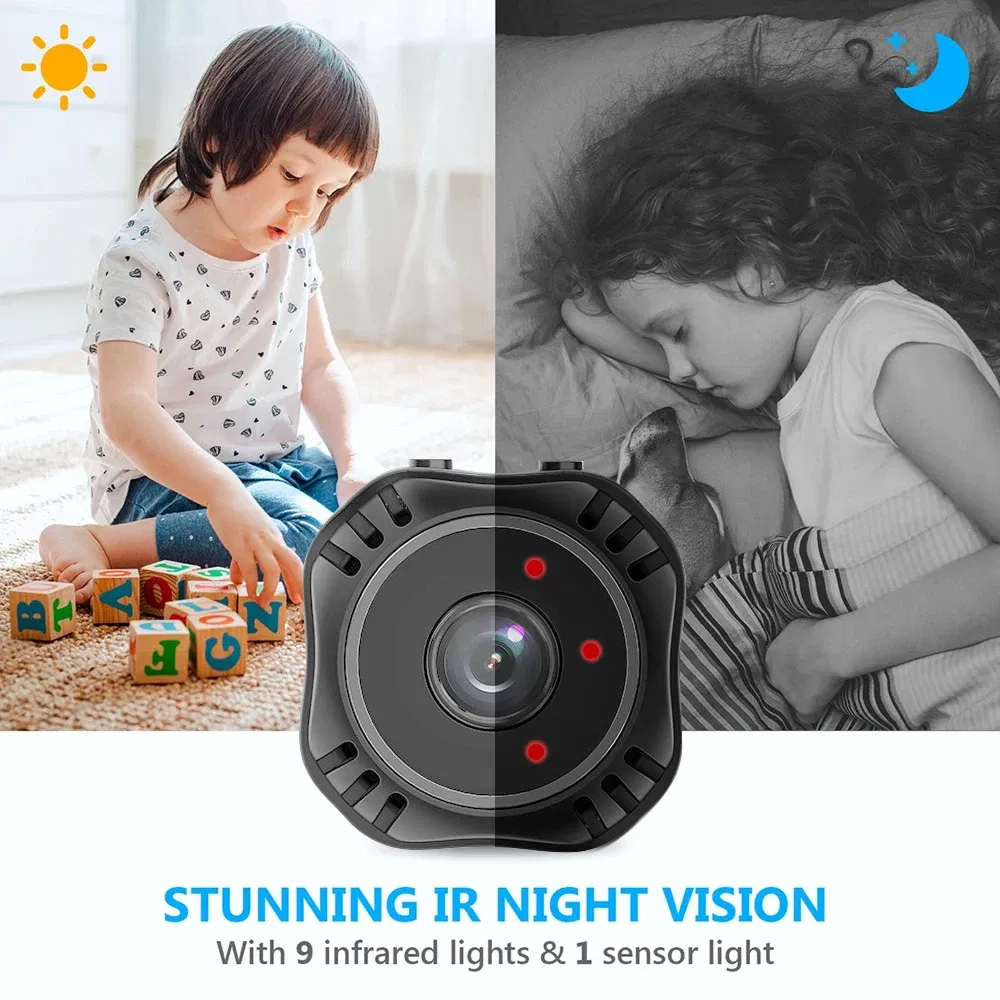 Sensor Size: 1/3" - X5S 1080P IP Camera Voice Recorder Remote Control Wireless Security Video Camcorders Night Vision Mini Security Wifi Camera