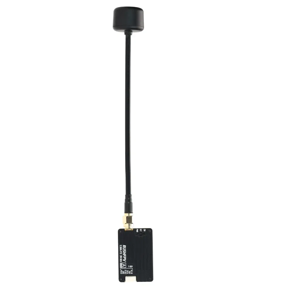 Color: Red - RushFPV 3.3G 2W VTX 8CH 2000MW Audio Video FPV Transmitter Receiver Module 7-30V for RC Remote Multi-Rotor DIY Parts
