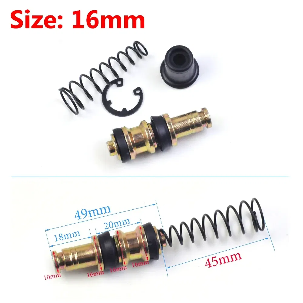 Color: army green - Motorcycle Clutch Brake Pump Piston Plunger Repair Set Master Cylinder Piston Rigs Repair Fit Motocros/Scooter Brake Accessories