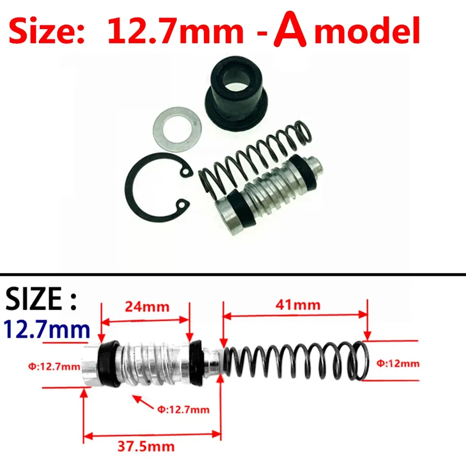 Color: army green - Motorcycle Clutch Brake Pump Piston Plunger Repair Set Master Cylinder Piston Rigs Repair Fit Motocros/Scooter Brake Accessories