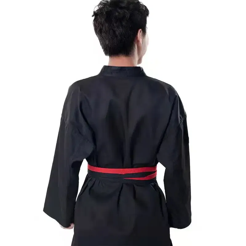 Color: Black, Size: XXXL - High Quality Black Taekwondo Dobok Training Taekwondo Suits Embroidery Uniforms Poomsae Dobok WTF Approved Size 140-190cm