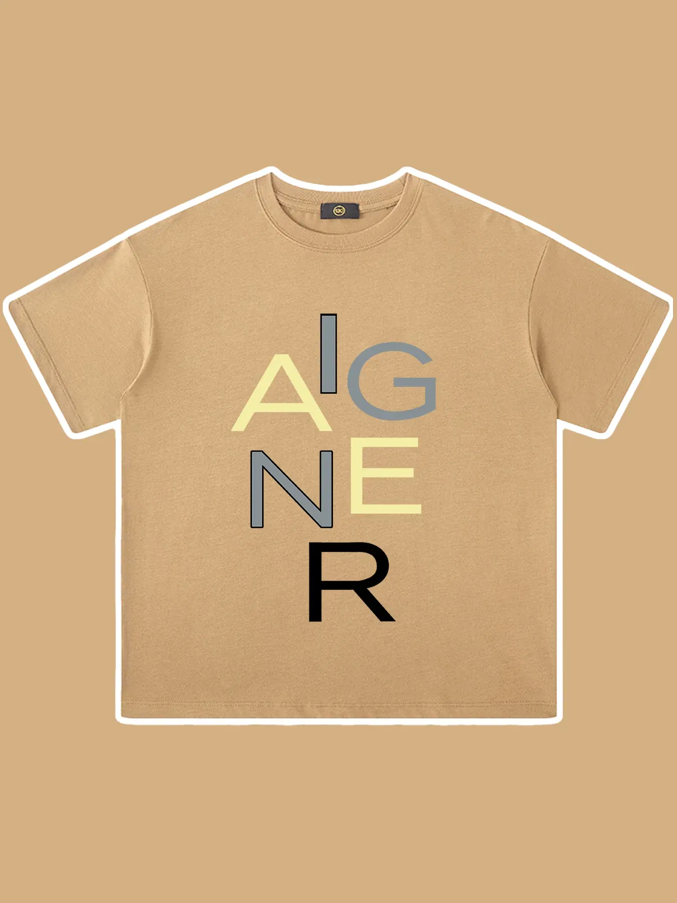 Color: Khaki, Kid Size: 2T - Summer Tees Children Clothes 2025 Hot sales Kids Short sleeve Fashion Casual Wear Baby Boys T-shirt Streetwear %100 Cotton Shirt