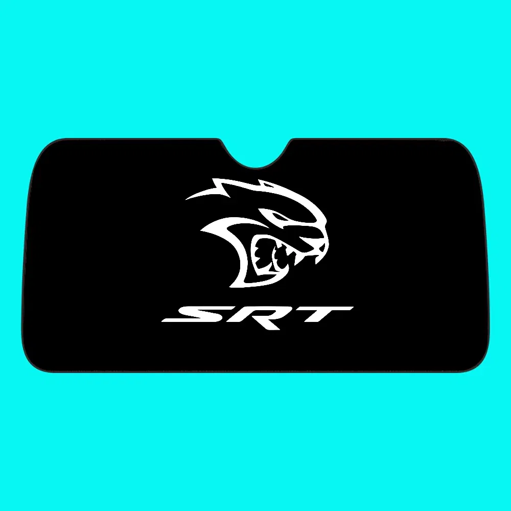 Color: Gold - S-SRT D-Dodge Challenger Car Car SunShade Windscreen Front Window Visor 70x130cm Sun Visor Solar Protect Plaid Gift Novelty Car