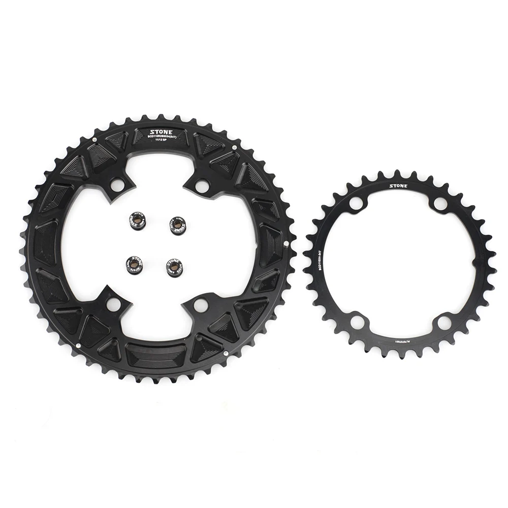 Color: Red, Ships From: CHINA, Chainwheel Teeth: 40T - STONE Double Chainring BCD 110mm 4 Bolts for 105 R7100 Ultegra R8100 R9200 Dura Ace Road Bike Chainwheel Chain Ring