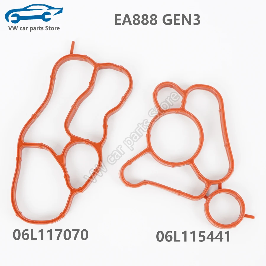 Color: MULTI - 06J117070C 06J115441A Oil Cooler Gasket Pipe And Connector Joint For EA888 Audi A4A5A6Q5 VW Golf Tiguan Passat Jetta 06L115441