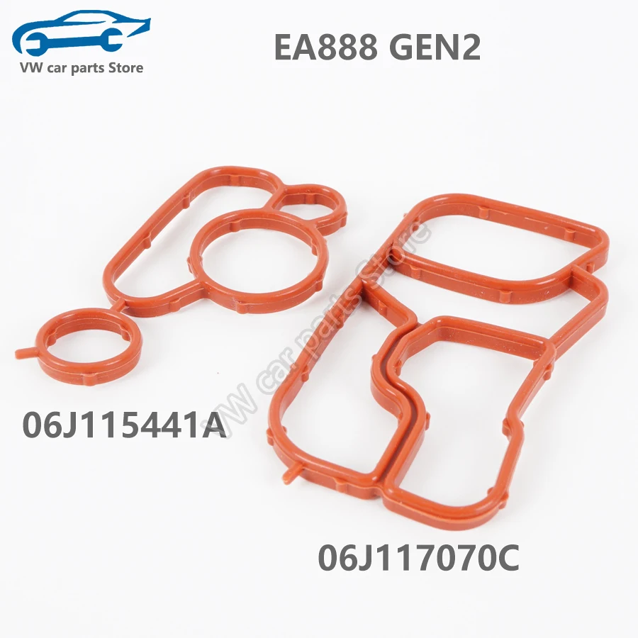 Color: MULTI - 06J117070C 06J115441A Oil Cooler Gasket Pipe And Connector Joint For EA888 Audi A4A5A6Q5 VW Golf Tiguan Passat Jetta 06L115441