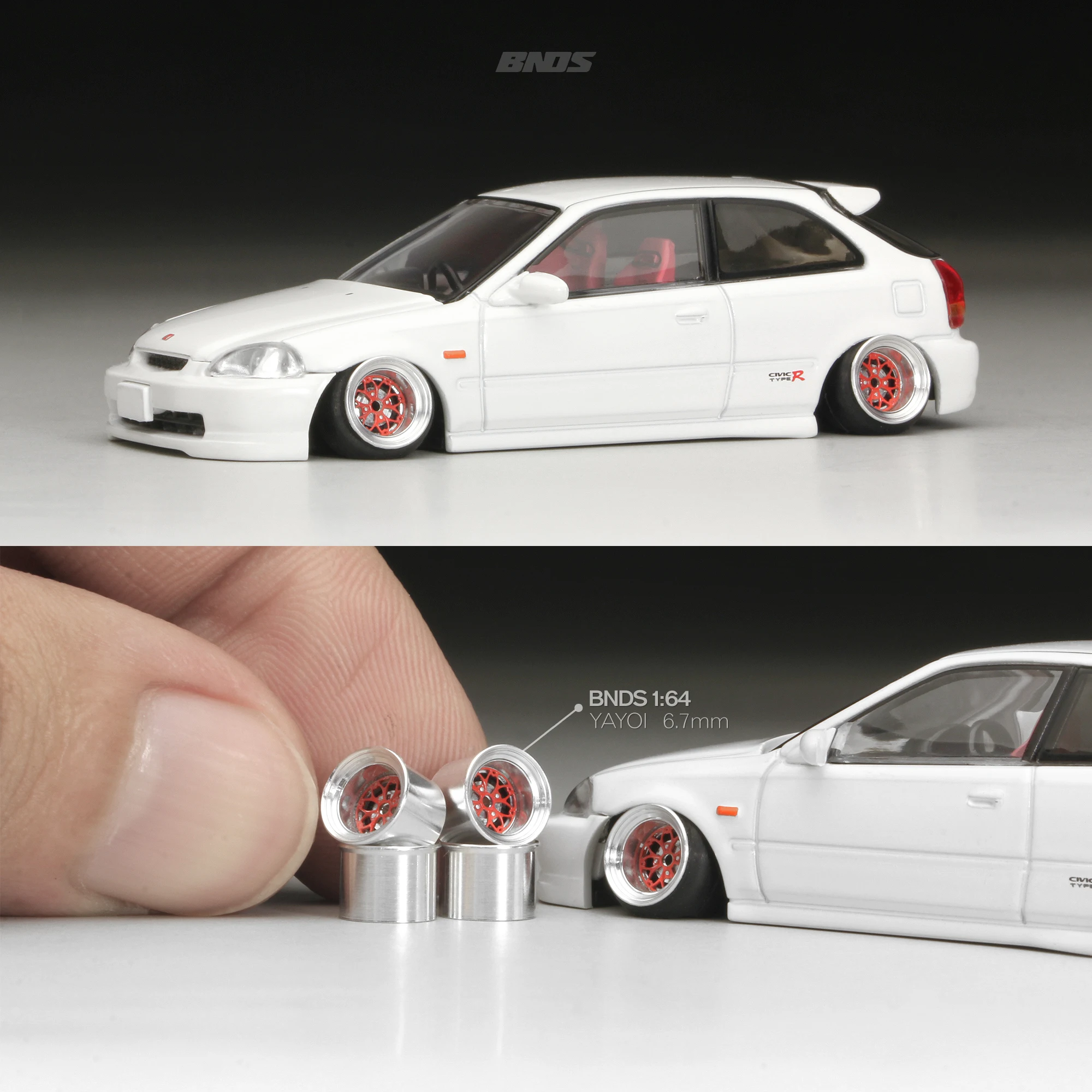 Color: VIOLET/?«?—?…°, Ships From: CHINA - 1/64 Alloy Wheels With Rubber Tires By BNDS 64053/64088 Assembly Rims Modified Parts for Model Car Refitted VIP Style