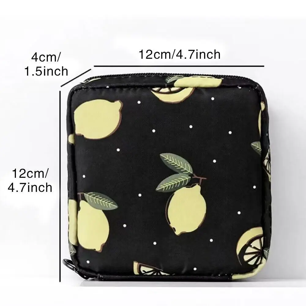 Color: Clear - Girl Napkin Credit Card Holder Headphone Case Coin Clip Sanitary Bag Change Purse Tamper-Proof Storage Bag Sanitary Mat Bag