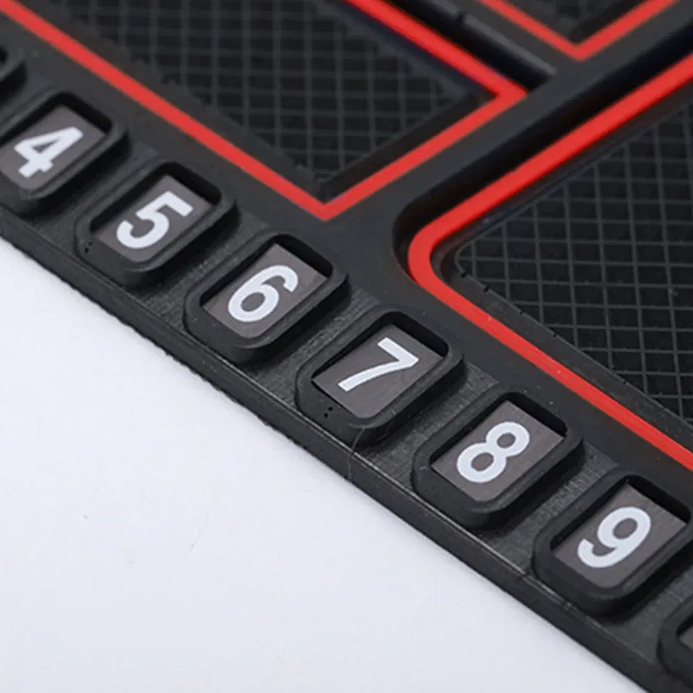 Color Name: Blue - Silicone Car Anti-Slip Mat Auto Phone Holder Sticky Anti Slide Dash Phone Mount Parking Number Card Car Pad Mat Car Mat