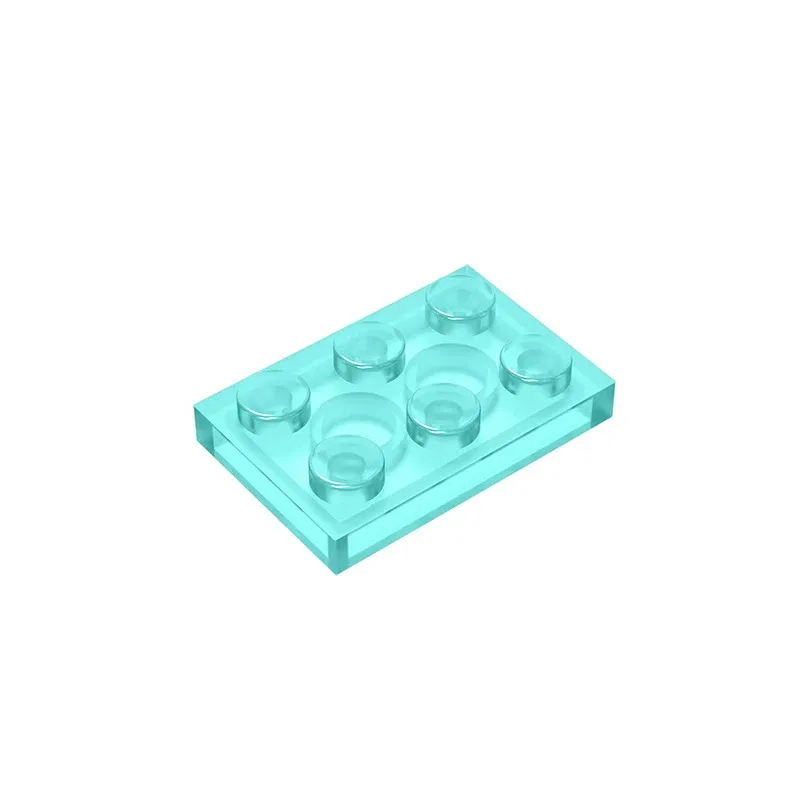 Color: REDDISH BROWN - Educational Assemblage GOBRICKS Plate 2 x 3 compatible with lego 3021 pieces of children's toys building block Particles Plate