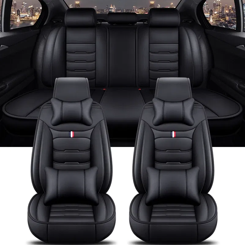 Color Name: CRIMSON, Ships From: CHINA - Universal Car Seat Cover for HYUNDAI All Car Models Solaris Sonata Creta Encino Elantra Ix25 Ix35 Kona Auto Accessories Interior
