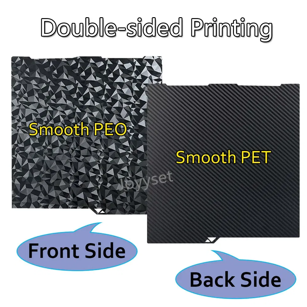 Color: WHITE, Size: 2.2mm - Kobra 3 PEI Sheet for Anycubic Kobra 3 Combo Build Plate 256x268mm Double Side Printing Spring Steel Sheet 3D Printer Parts Bed