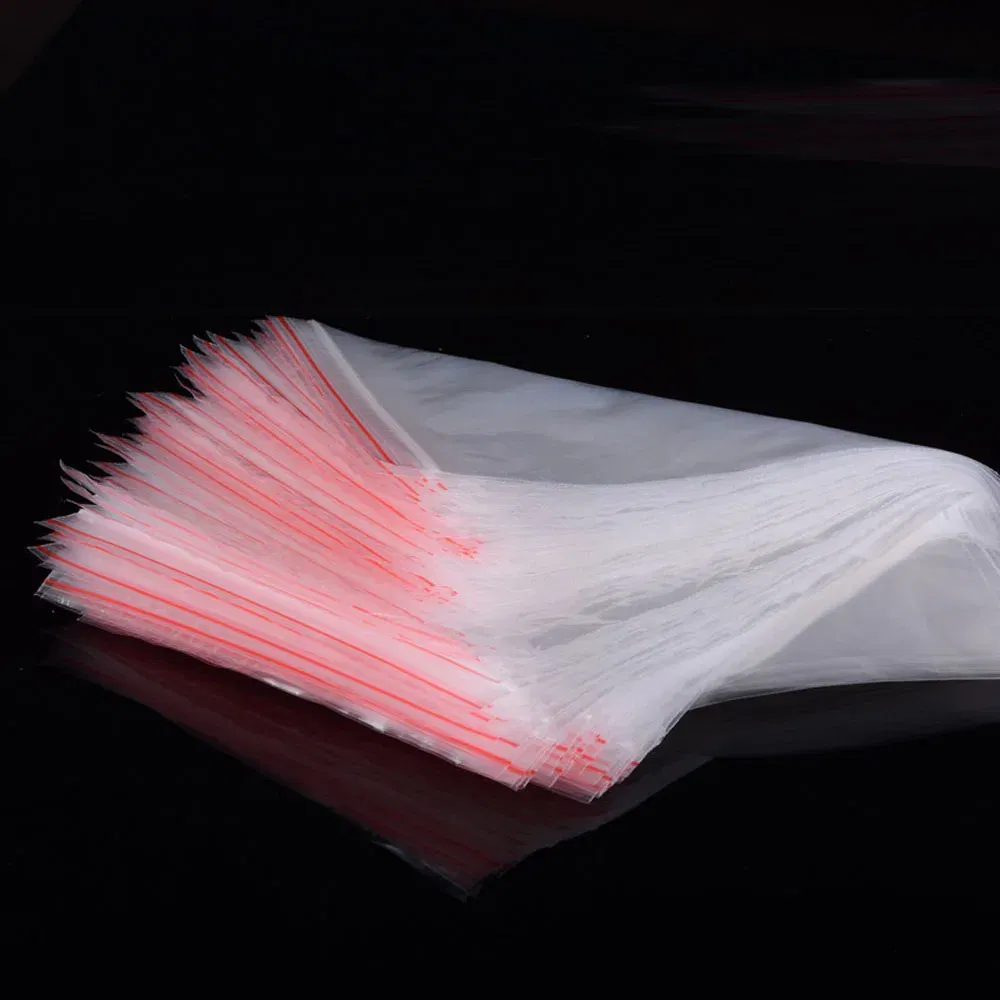 Color: light yellow, Number of Pcs: 100Pcs, Specification: 5*7cm - 100pcs/pack Small Zip Lock Plastic Bags Reclosable Transparent Bag Shoe Bag Vacuum Storage Bag Food Storage Bag Poly Clear Bags
