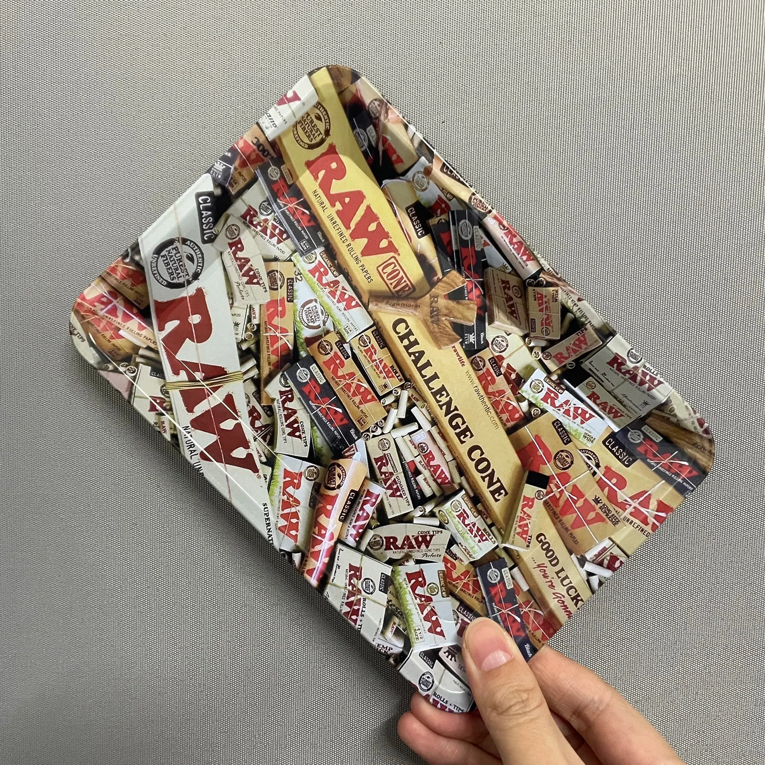 Color: SKY BLUE - RAW Classic Rolling Tray Multi Designs Available