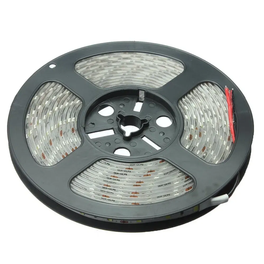 Emitting Color: Warm White, Color: Army Green - Led Strip Light 5630 5730 Waterproof 12V Flexible Tape 5m Natural White 4000K Cold White Warm White 3000K 6500K Red Green Blue