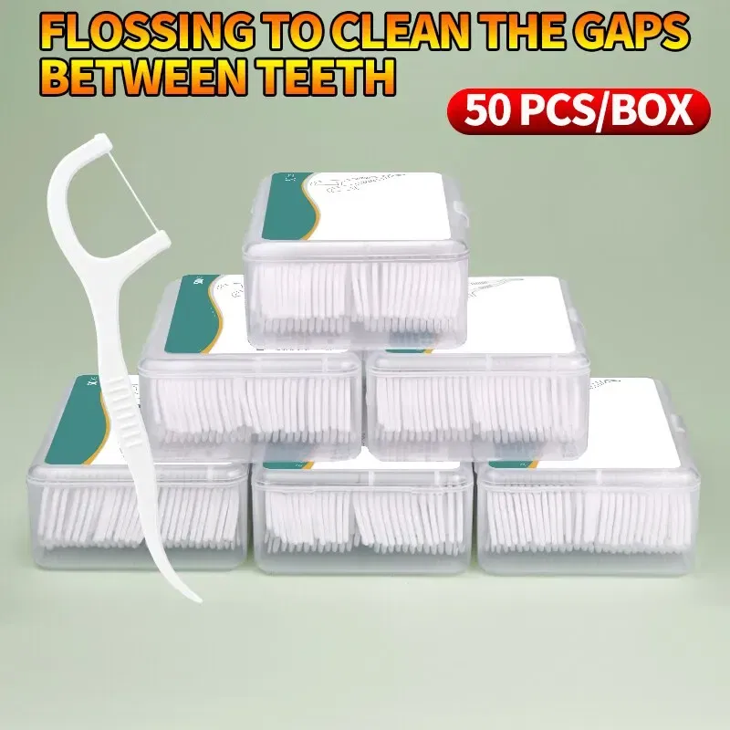 Color: NUDE - 150pcs Dental Floss Plastic Toothpicks-Disposable Cleaning between Teeth-Separate Box-Oral Care