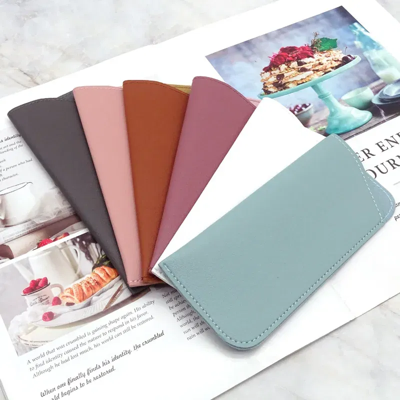 Color: Green, Ships From: CN - Simple Soft Leather Open Sunglasses Bag for Women Men Waterproof Reading Glasses Case Dust Storage Bag Eyewear Pocket Accessory