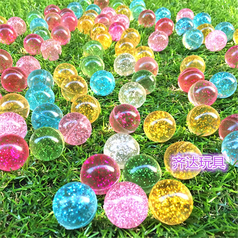 Color: Dark Brown - 20Pcs/lot Rubber 19mm Cloud Bouncy Balls Funny Toy Jumping Balls Mini Neon Swirl Bouncing Balls Kids Sports Toy Balls Cat Toy