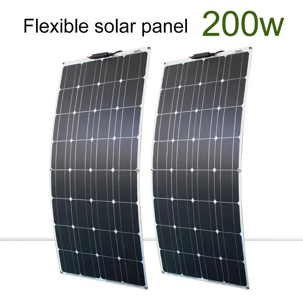 Color: Green Camouflage, Ships From: CHINA - New Solar panel kit and 300w 200w 100w flexible solar panels 12v 24v high efficiency battery charger module