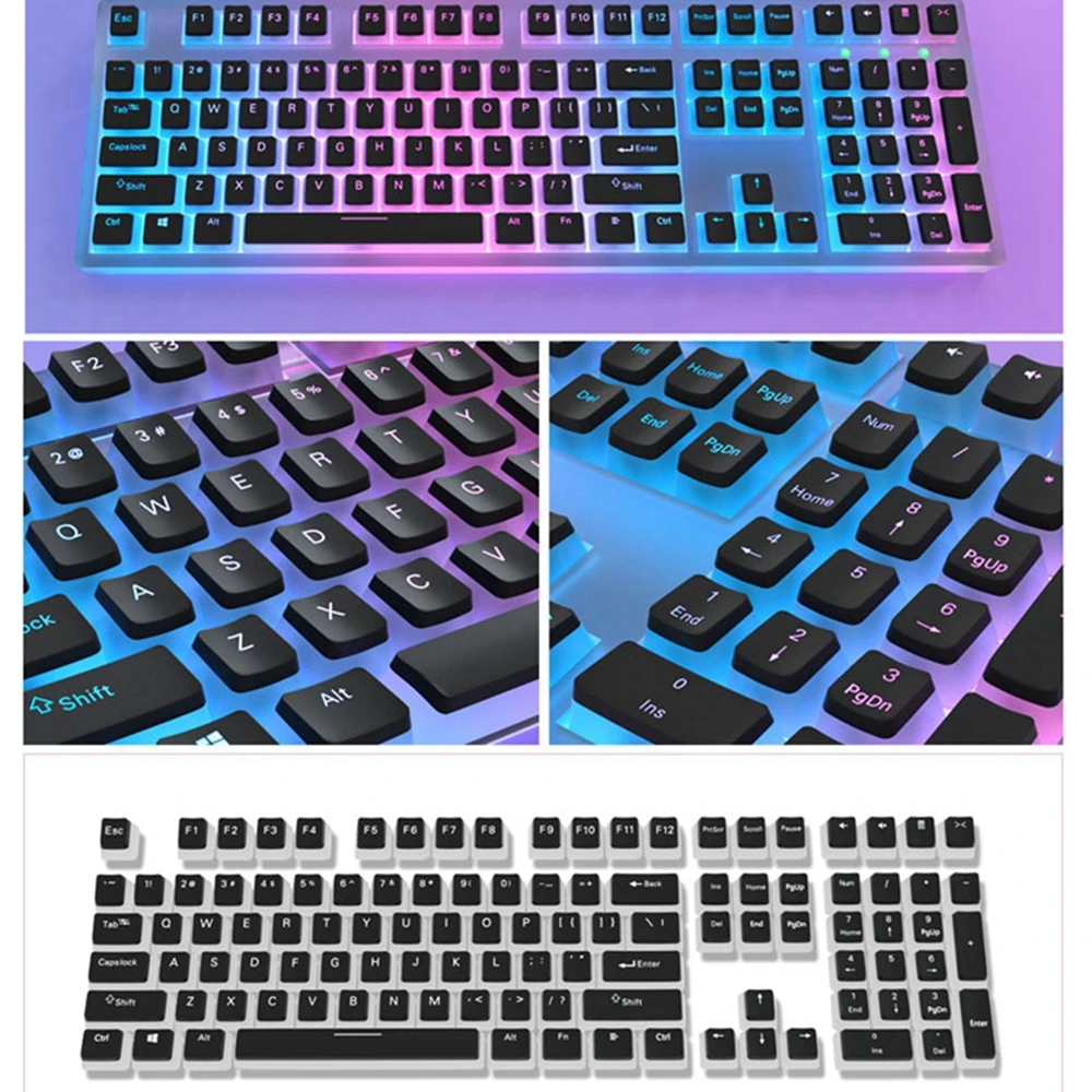 Color: BROWN - 129Keys Keyboard Keycap OEM Profile PBT Material Key Cap for Mx Hot Swap Mechanical Keyboard Switch Transparent Pudding Keycaps