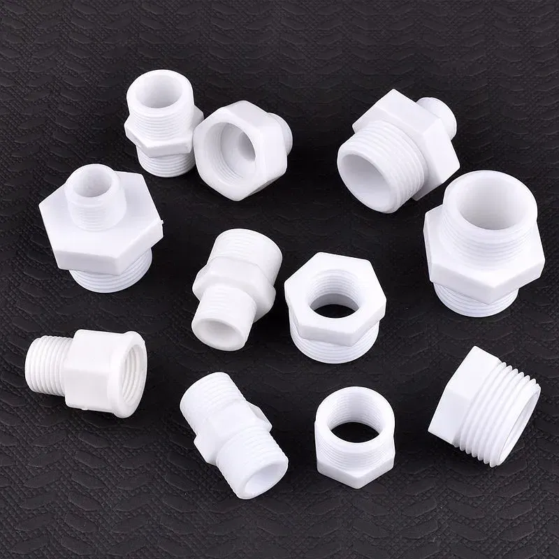 Color: Gold, Diameter: 1'' - 2~20PCS 1/2"3/4"1"Inch PVC Male/Female Thread Equal Path/Reducer/Bushing Joint Fish Tank Garden Irrigation Water Pipe Connectors