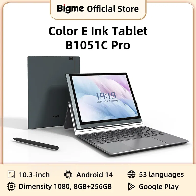 Color: Orange, Ships From: CHINA - Bigme B1051C Pro 10.3'' Color Eink Ebook Reader Android 14 OS, Dimensity 1080, 8+256GB, Electronic Book Tablet 300PPI Ereader