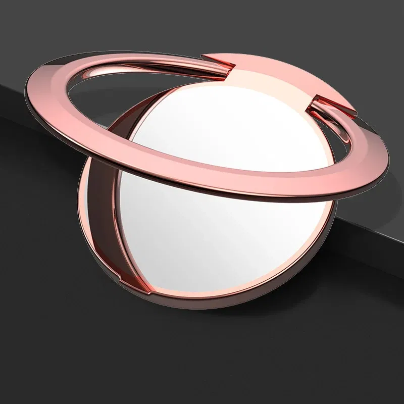 Color: Golden - Phone Ring Holder Universal Luxury Metal 360 Degree Rotation Magnetic Finger Ring Phone Holder For IPhone Samsung Xiaomi HUAWEI
