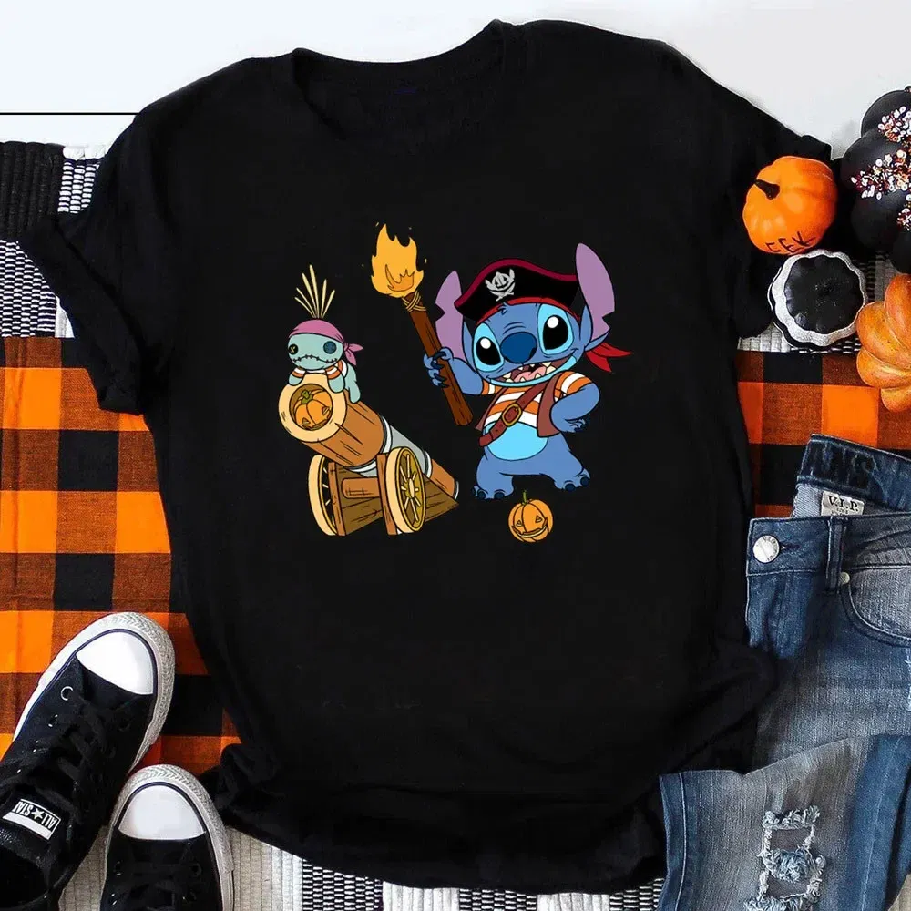 Color: Brown, Kid Size: 4T - Funny Mickey Minnie Mummy Print Disney Children Cotton T Shirts Trick Treat Fashion Halloween Cute Kid Clothes Girls Streetwear