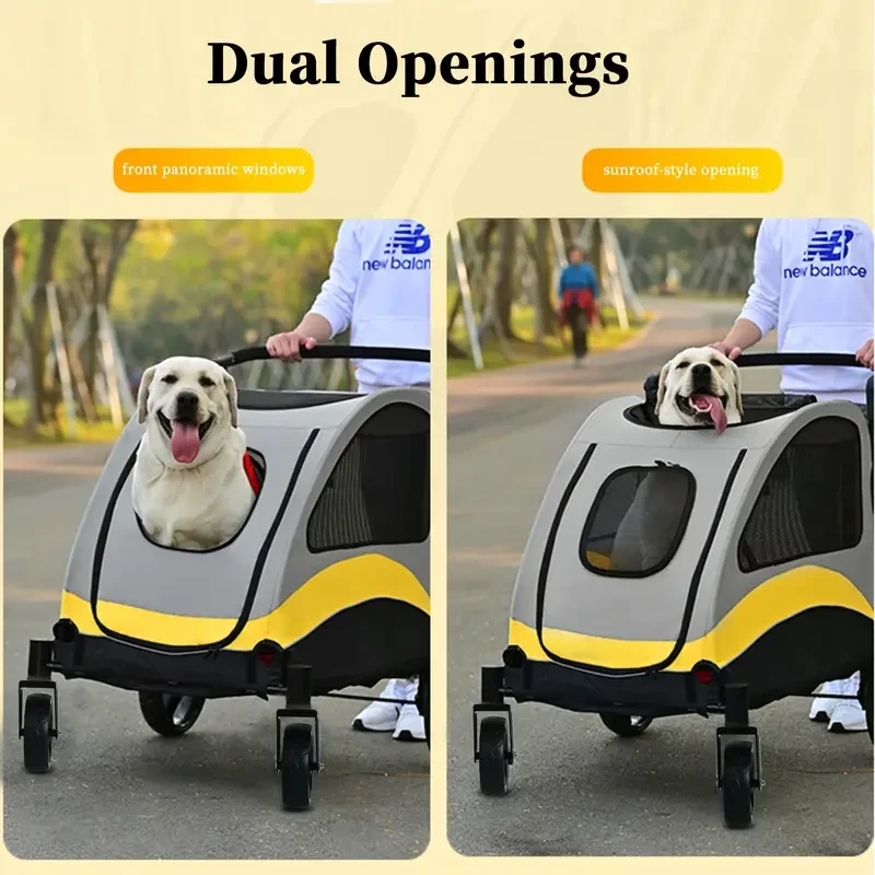 4 Wheels Pet Travel Stroller:Foldable
