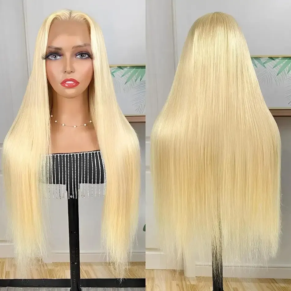 Color: #2, Ships From: CHINA, Stretched Length: 20inches, Density: 180% - Blonde Wig Straight 613 Hd Lace Frontal Wig 13X6 13X4 Transparent Brazilian Straight Lace Front Wigs 30 Inch 100% Human Hair