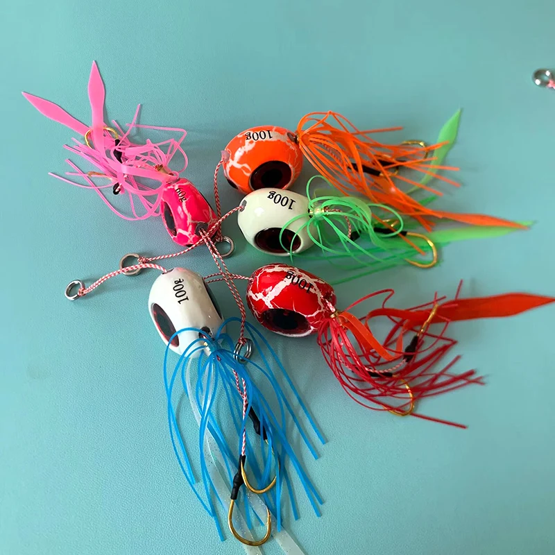 Color: Pink, Size: 55mm, Ships From: CHINA - Testar Luminous Tenya 40g 60g 80g 100g Glow Kabura Sea Jig Madai Boat Fishing Lure Tai Rubbler Skirt for Slider Snapper Pesca