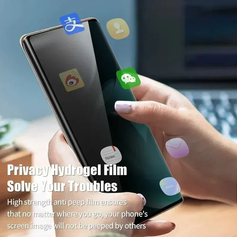 Color: Dark Blue, Bundle: 2 pieces, Material: Anti Peeping - 3PCS Anti Spy Privacy Hydrogel Film for Moto G86 G85 G84 G75 G73 G62 G60s G56 G55 G54 G53 G52 G51 G100 G200 5G Screen Protector