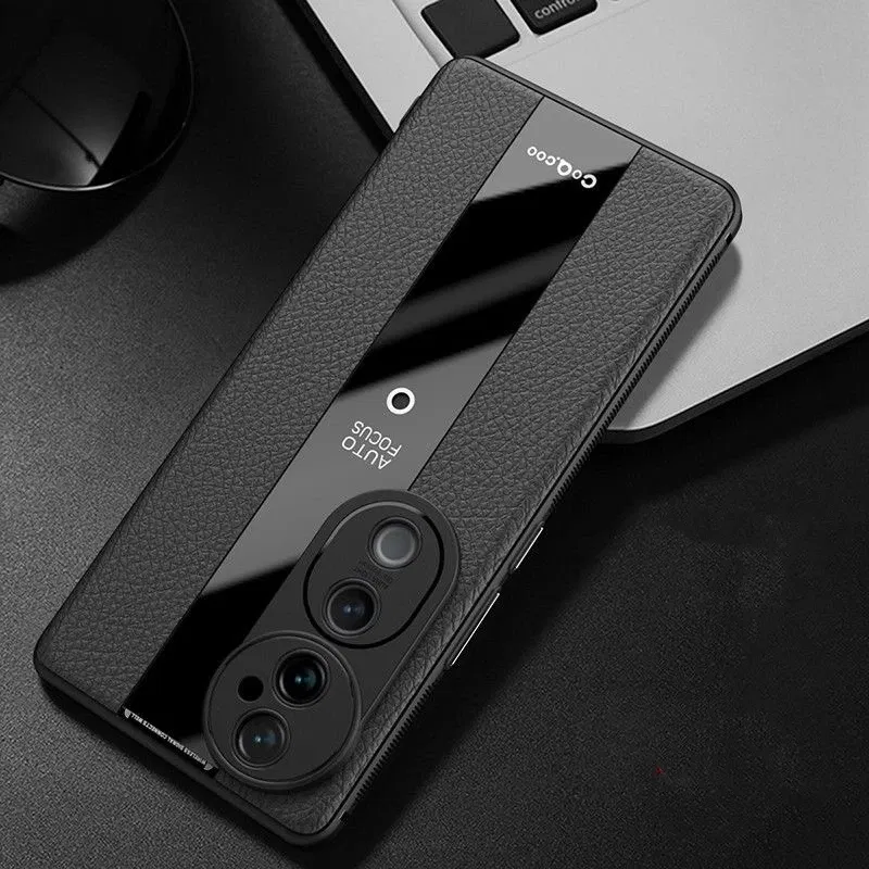 Color: black, Material: ABS - Case For VIVO V40 5G Case Luxury Leather Soft Back Cover For Vivo V40 Pro Camera Protection Silicone Shell Shockproof Bumper
