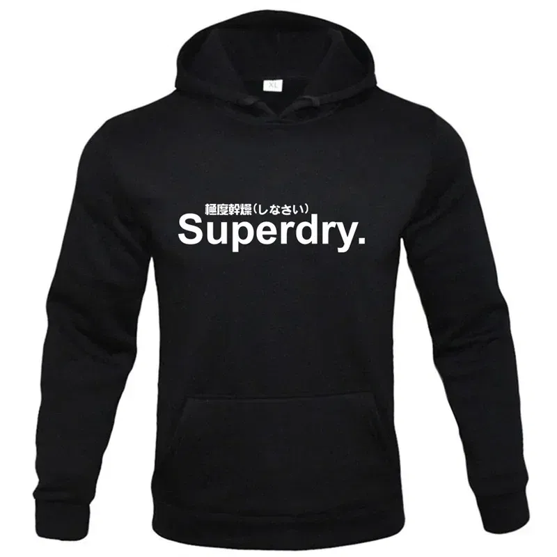 Color: PURPLE, Size: M - spring autumn superdry printed Men women Hoodies Fleece Warm Mens Sweatshirt Fashion Men Fleece Warm Sweatshirt