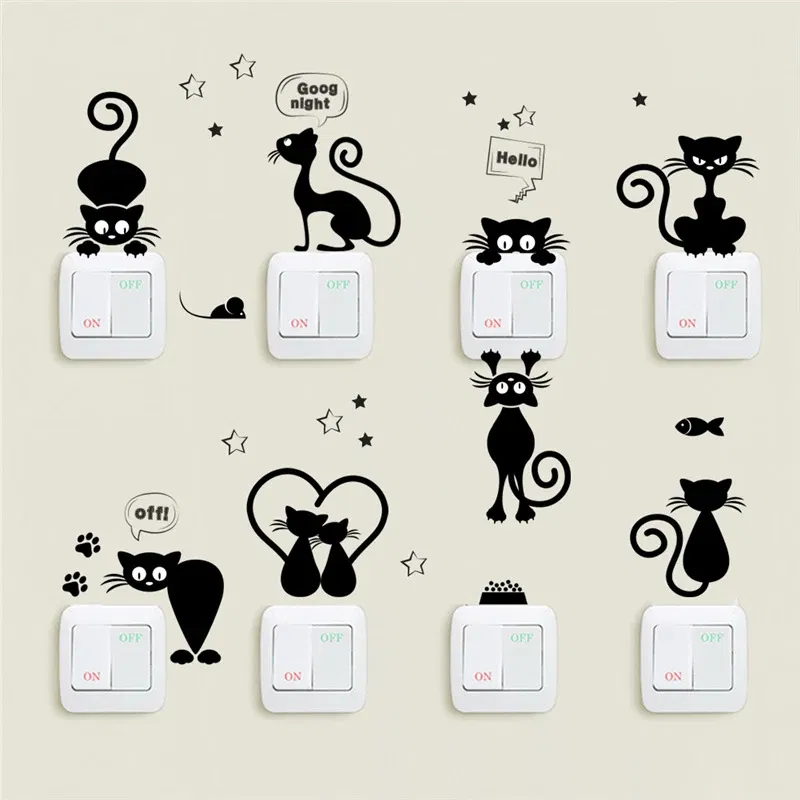Color: Transparent - Funny Animals Bird Swinging Wall Stickers Kids Room Decoration Diy Cartoon Monkey Giraffe Lion Mural Art Pvc Posters Home Decals