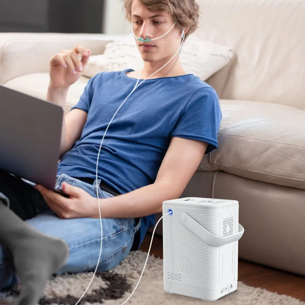 Color: Rose Red - Suyzeko 300 450ML Hydrogen Inhalation Machine Hydrogen Water Inhaler Oxygen Generator H2 Therapy Breathing Inhalers Nebulizer