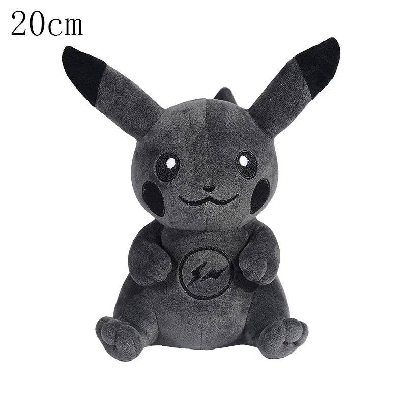Color: Khaki - Cute Pokemon Plush Toy Pikachu Rowlet Charizard Larvitar Squirtle Slowpoke Dratini Spinda Soft Stuffed Doll Kids Christmas Gift