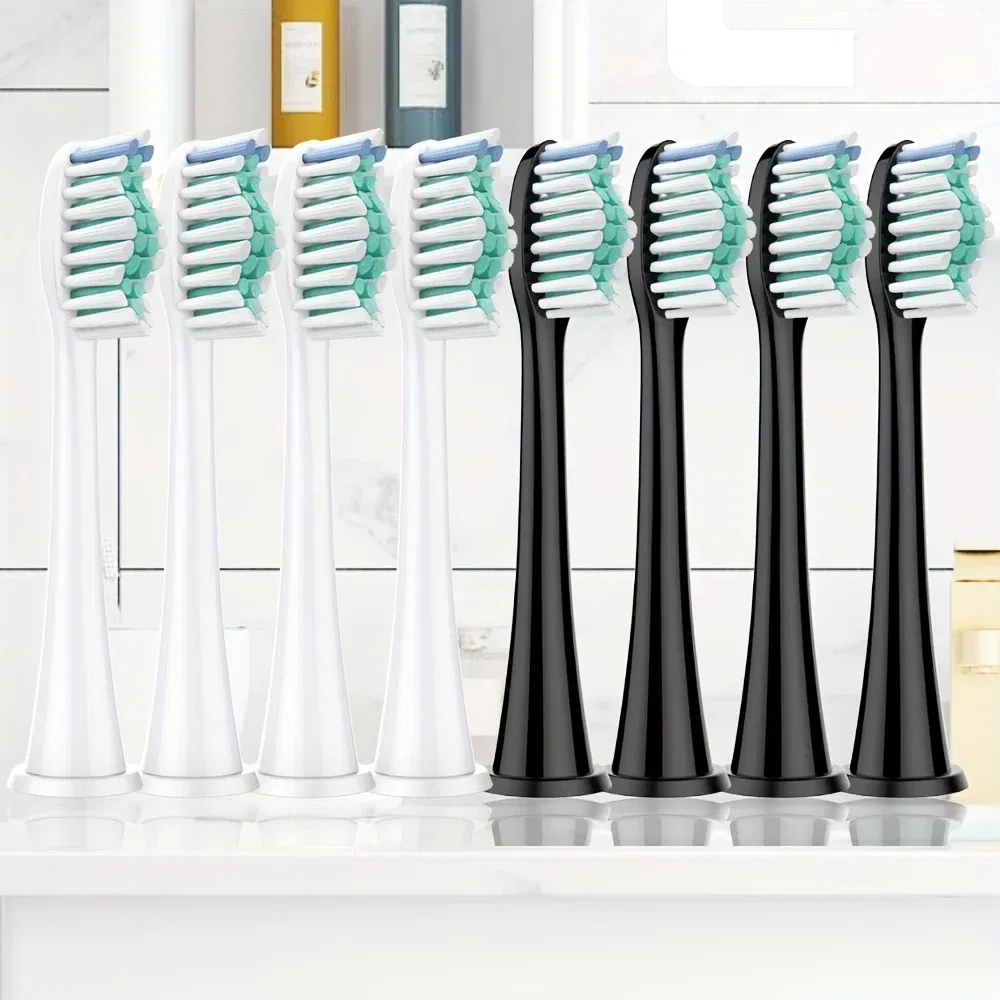 Color: black - Electric toothbrush replacement head, Philips Sonicare toothbrush head, sonic vibration cleaning toothbrush head