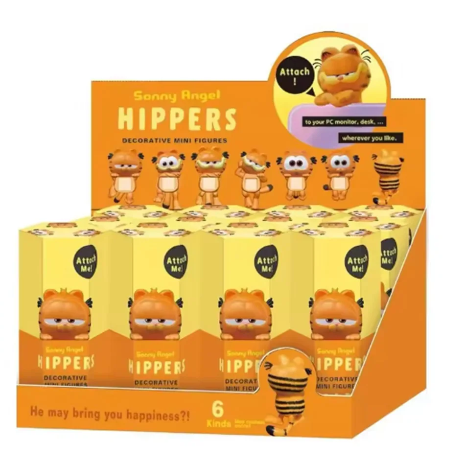 Color: Gold - Nieuwe Garfield Sonny Angel Blind Box Capybara Anime Figuren Ornamenten Poppen Fans Kinderen Kerstcadeau