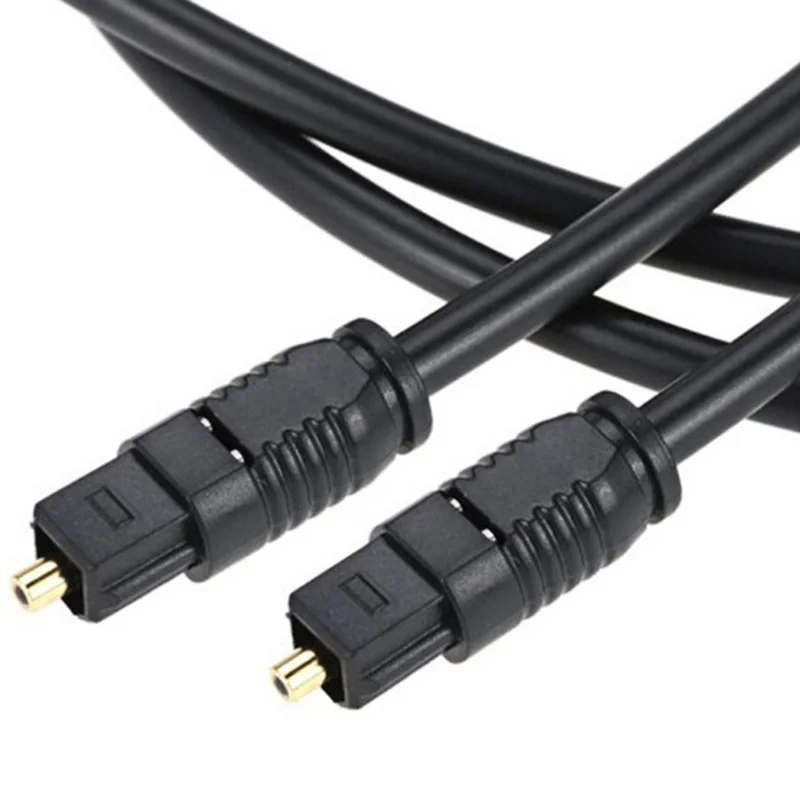 Length: 5m - Digital Fiber Optical Optic Audio Cable SPDIF MD DVD TosLink Gold Plated Lead Cord Connect to DVD CD 1/2/3/5/8/10/15/20/30m