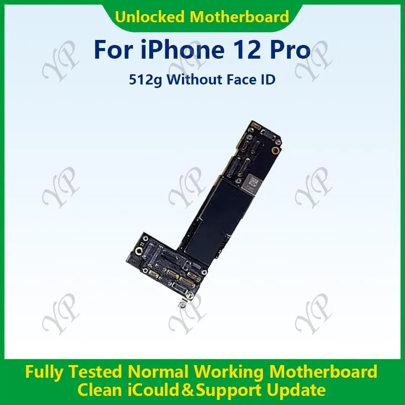 Color: Yellow, Ships From: CHINA - Top Fully Tested Authentic Motherboard For iPhone 12 Pro Max 128g/256g Unlocked Mainboard With Face ID Cleaned iCloud Fast