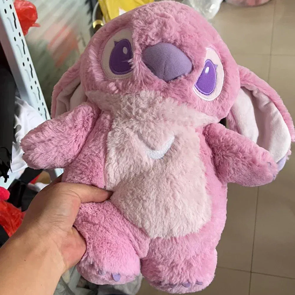 Color: Orange - Disney Stitch Angel Lotso Plush Hand Warm Bottle Hot Water Bottles Portable Warm Hand Bag Hand Warmer Holiday Gift For Girlfrien
