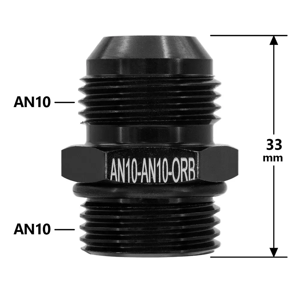 Color: Brown - Aluminum Alloy Universal AN6 8 10 12 to AN to M16x1.5 M18x1.5 Metric Fuel Hose Adapter Pipe Thread Fitting CAR OIL COOLER SYSTEM