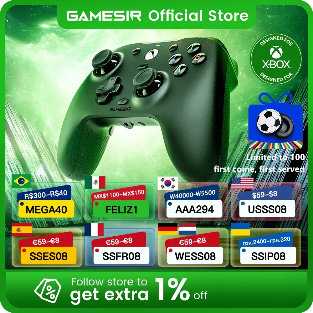 Color: WHITE, Ships From: United States - GameSir G7 Xbox Gaming Controller Wired Gamepad for Xbox Series X, Xbox Series S, Xbox One, ALPS Joystick PC, Replaceable panels