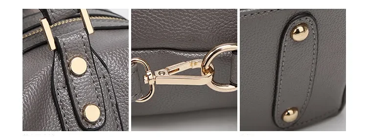 Fashion Boston Shoulder Bag Women's Handbags Retro Rivet Design Personalized Crossbody Bags