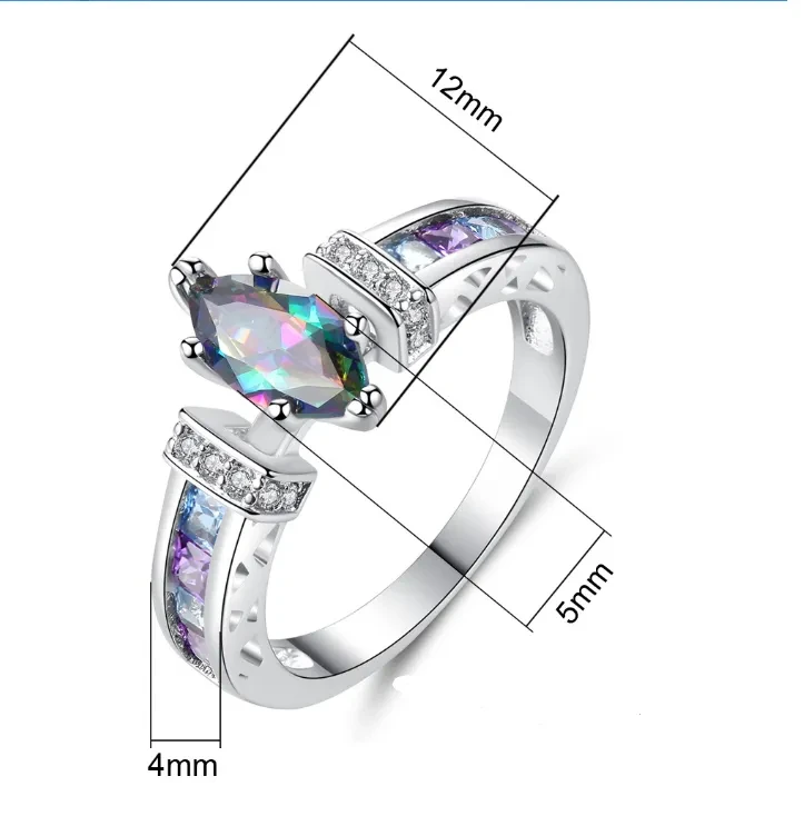 Horse eye colorful ring