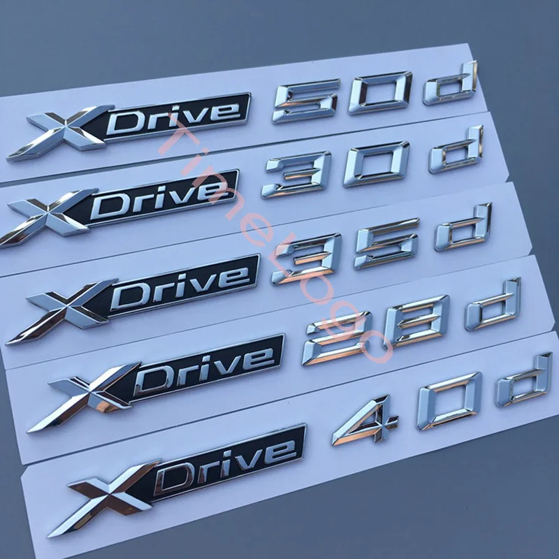 Color: army green, Style: Style38 - 1PC XDrive 18d 20d 28d 30d 35d 40d 48d 50d for X1 X3 X4 X5 X6 X7 Car Fender Emblem Badge Trunk Sticker