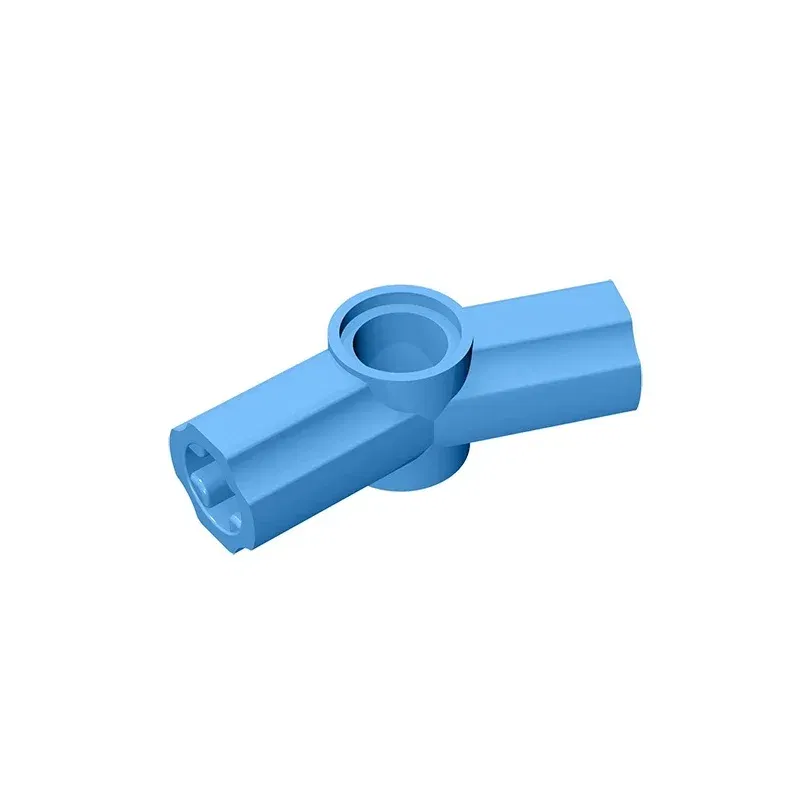 Color: WHITE - Gobricks GDS-918 Technical, Axle and Pin Connector Angled #3 - 157.5 degrees compatible with lego 32016 Building Blocks