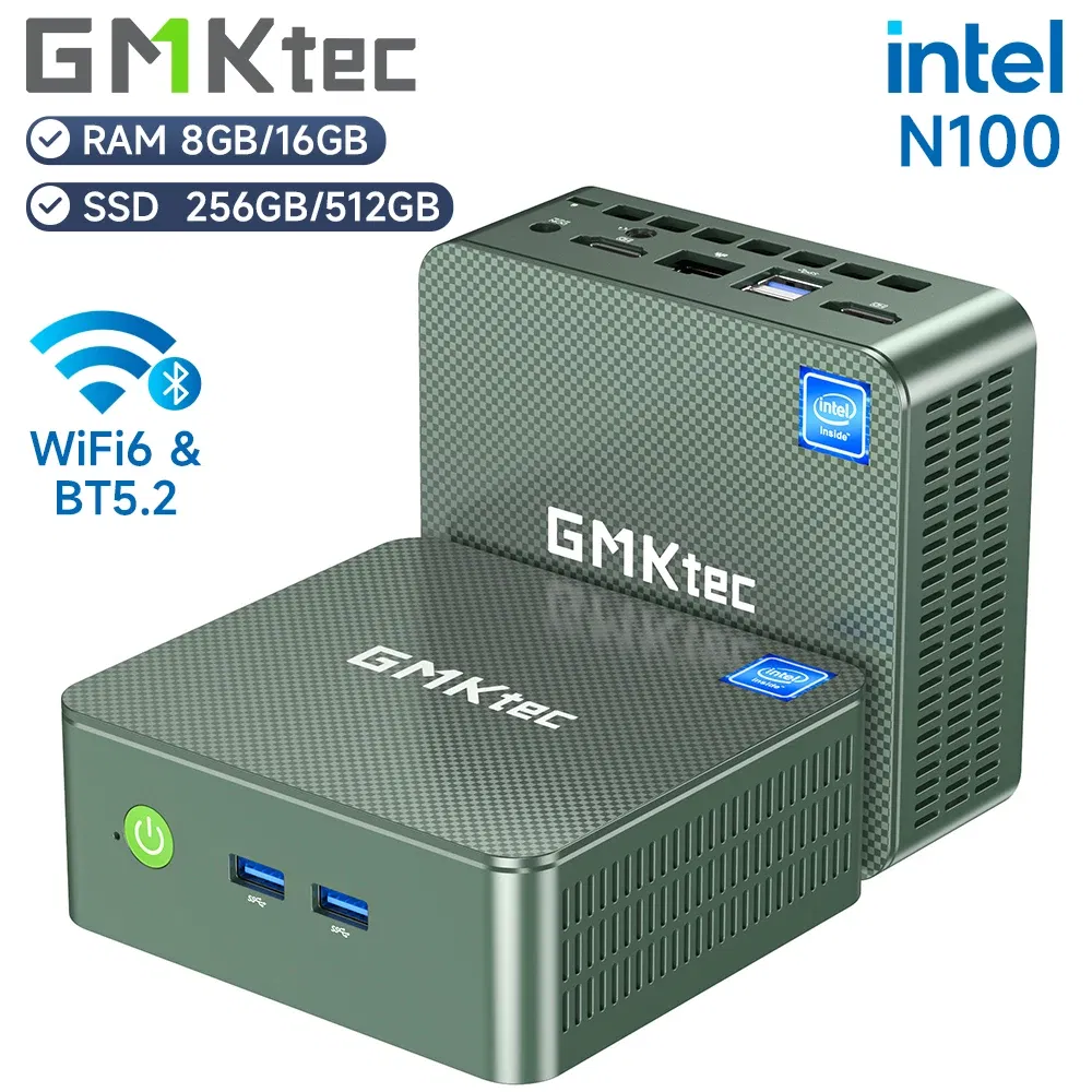 Color: black, Ships From: CHINA - 2025 GMKtec G3 Mini PC Intel Alder Lake N100 Windows 11 Pro Mini PC 8/16GB DDR4 256/512GB PCIe M.2 SSD WiFi 6 BT5.2 Desktop